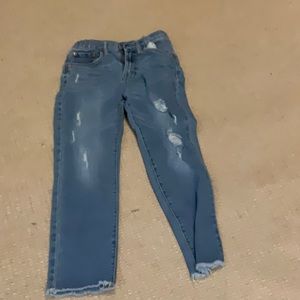 Levi kids high rise ankle straight jeans